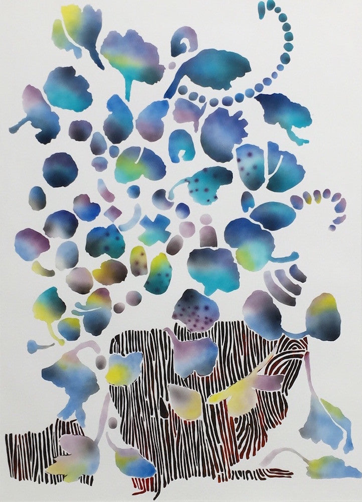 Floral Blue, 2016. Carlson Hatton