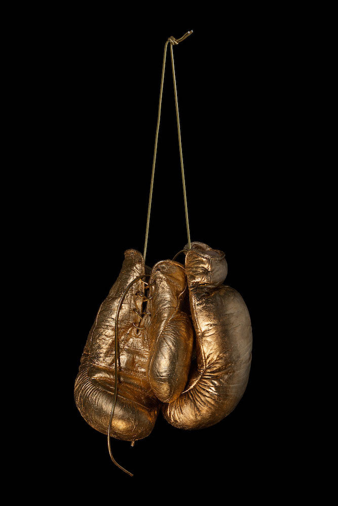 Hanging up the Gloves - Gold, 2017. Juan Leyva