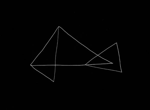 Folded I, 2015. Print by Lauren Simmonds