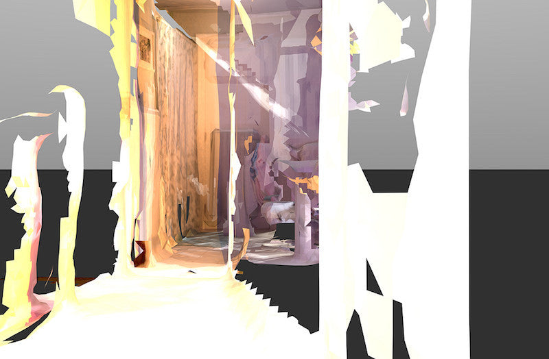 House Scan 1: 2nd Story Bathroom, 2015. Rebecca Norton