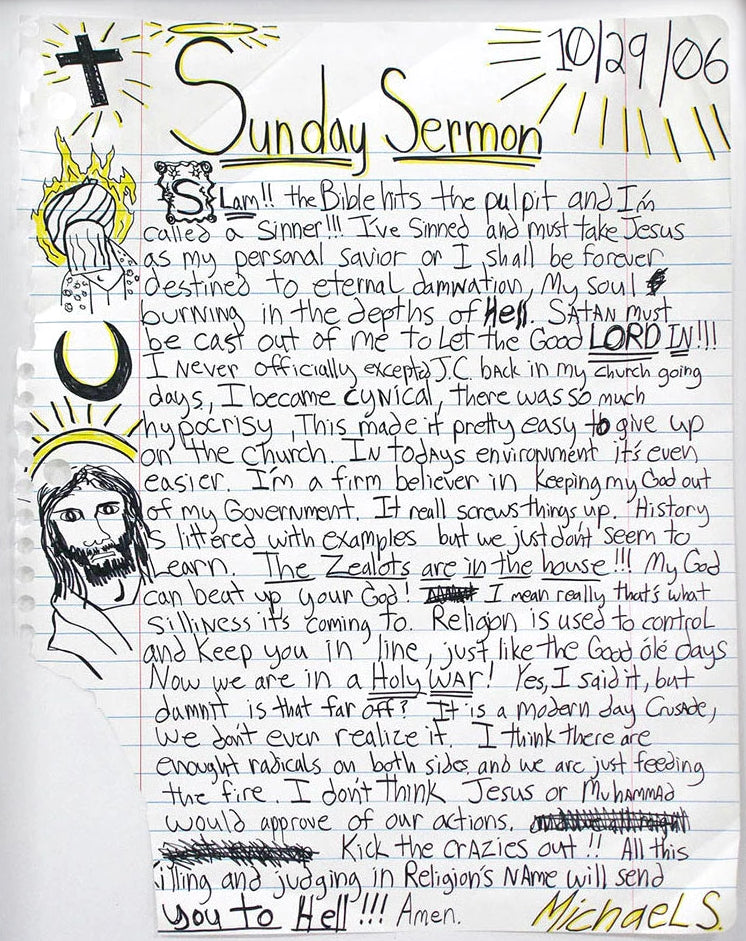 Sunday Sermon, 2006. Michael Scoggins