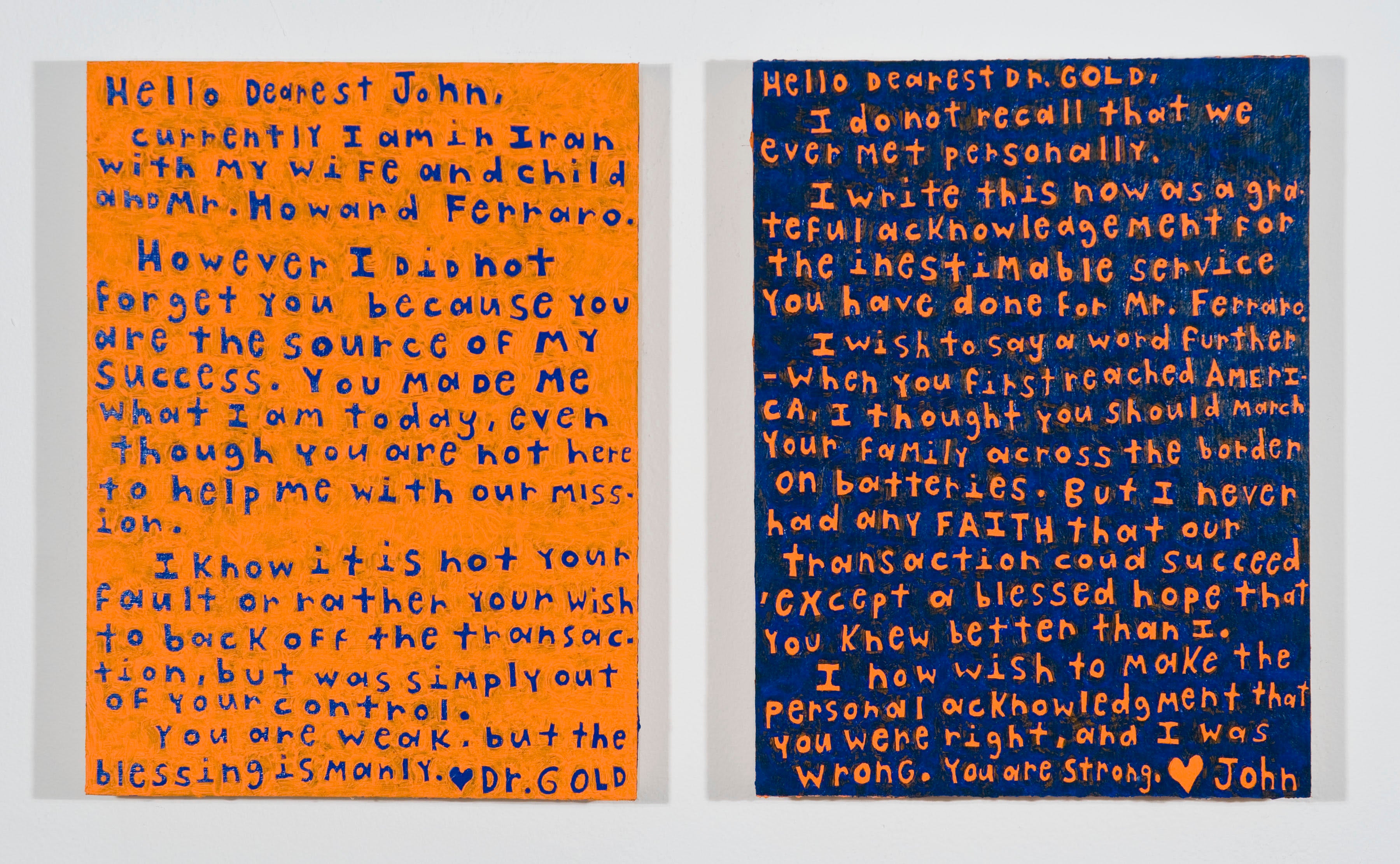 Historical Spam Letters, 2013. John O'Connor